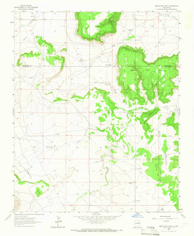 United States Geological Survey Mesita Del Gato, NM (1963, 24000-Scale) digital map