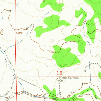 United States Geological Survey Mesita Del Gato, NM (1963, 24000-Scale) digital map