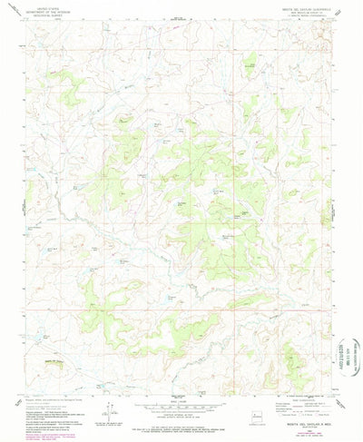 United States Geological Survey Mesita Del Gavilan, NM (1961, 24000-Scale) digital map