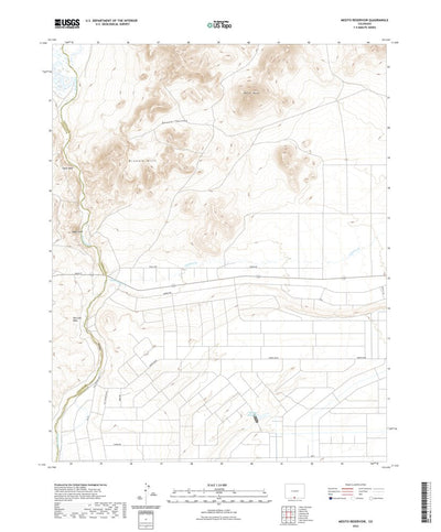 United States Geological Survey Mesito Reservoir, CO (2022, 24000-Scale) digital map