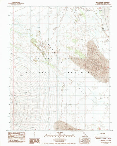 United States Geological Survey Mesquite Flat, CA (1988, 24000-Scale) digital map
