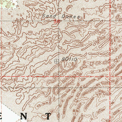 United States Geological Survey Mesquite Flat, CA (1988, 24000-Scale) digital map