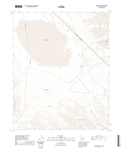 United States Geological Survey Mesquite Lake, CA (2021, 24000-Scale) digital map