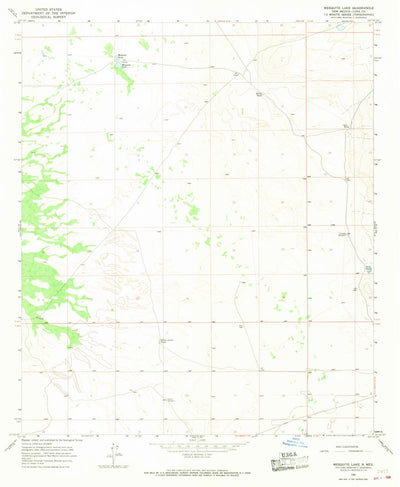 United States Geological Survey Mesquite Lake, NM (1966, 24000-Scale) digital map