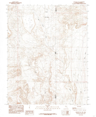 United States Geological Survey Mesquite NE, NV-AZ (1985, 24000-Scale) digital map