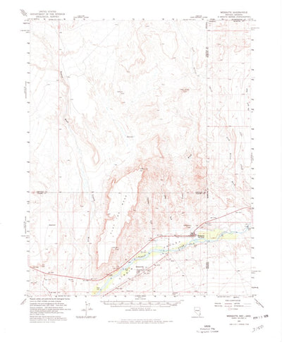 United States Geological Survey Mesquite, NV-AZ (1957, 62500-Scale) digital map