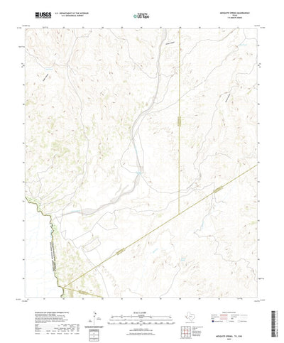 United States Geological Survey Mesquite Spring, TX (2022, 24000-Scale) digital map