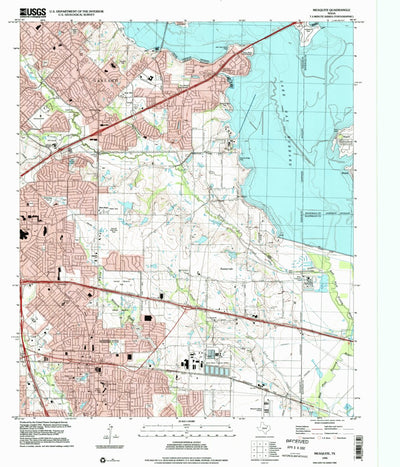 United States Geological Survey Mesquite, TX (1995, 24000-Scale) digital map