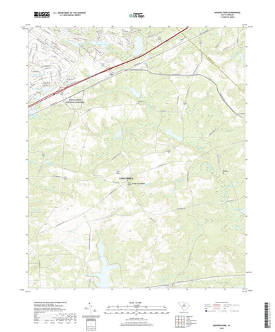 United States Geological Survey Messers Pond, SC (2020, 24000-Scale) digital map