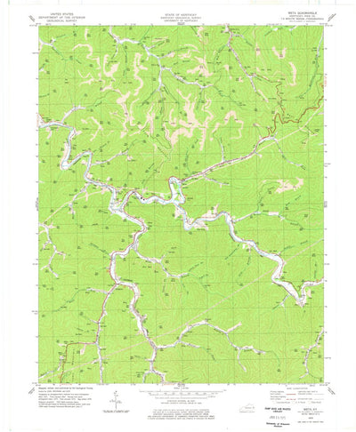 United States Geological Survey Meta, KY (1978, 24000-Scale) digital map