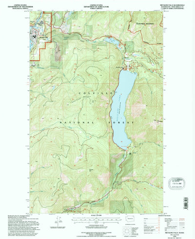 United States Geological Survey Metaline Falls, WA (1992, 24000-Scale) digital map