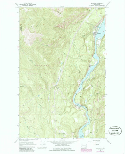 United States Geological Survey Metaline, WA (1967, 24000-Scale) digital map