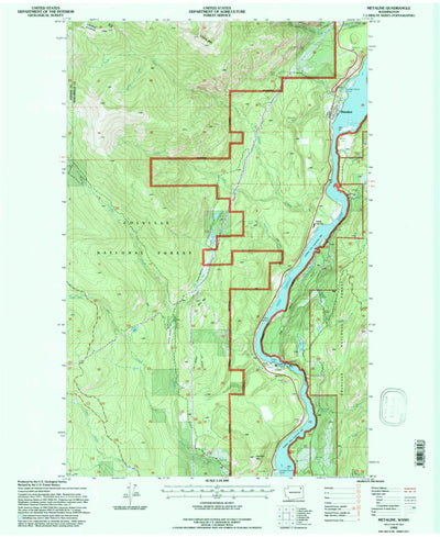 United States Geological Survey Metaline, WA (1992, 24000-Scale) digital map