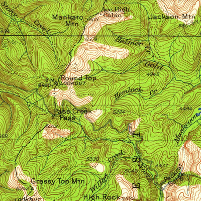 United States Geological Survey Metaline, WA-ID (1934, 125000-Scale) digital map