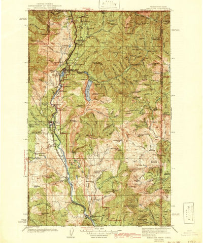 United States Geological Survey Metaline, WA-ID (1942, 125000-Scale) digital map