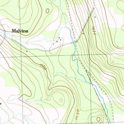United States Geological Survey Metallak Mountain, NH (1989, 24000-Scale) digital map
