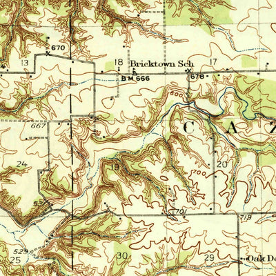 United States Geological Survey Metamora, IL (1937, 62500-Scale) digital map