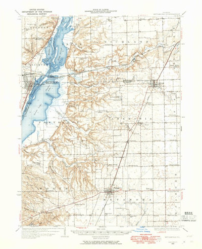 United States Geological Survey Metamora, IL (1948, 62500-Scale) digital map