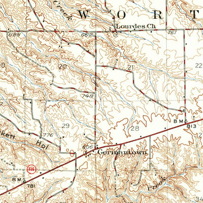 United States Geological Survey Metamora, IL (1948, 62500-Scale) digital map