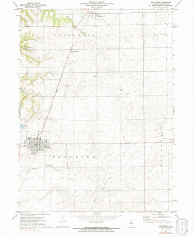 United States Geological Survey Metamora, IL (1972, 24000-Scale) digital map