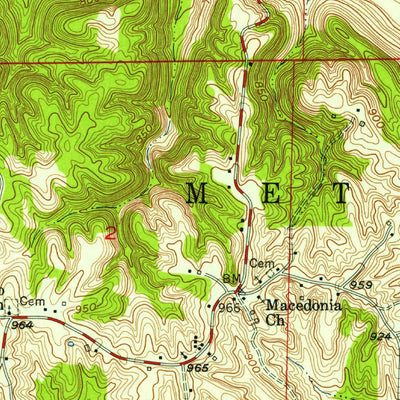 United States Geological Survey Metamora, IN (1956, 24000-Scale) digital map