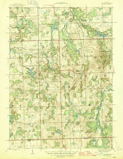 United States Geological Survey Metamora, MI (1946, 24000-Scale) digital map