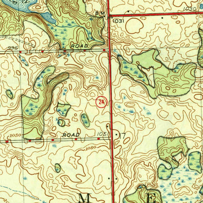 United States Geological Survey Metamora, MI (1946, 24000-Scale) digital map