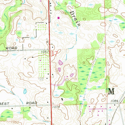 United States Geological Survey Metamora, MI (1968, 24000-Scale) digital map