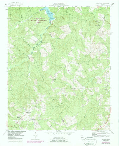 United States Geological Survey Metasville, GA (1954, 24000-Scale) digital map