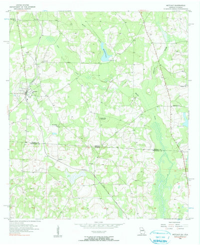 United States Geological Survey Metcalf, GA-FL (1956, 24000-Scale) digital map