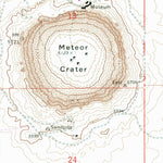 United States Geological Survey Meteor Crater, AZ (1968, 24000-Scale) digital map