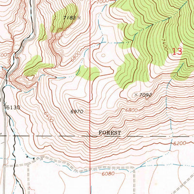 United States Geological Survey Methodist Creek, ID (1969, 24000-Scale) digital map