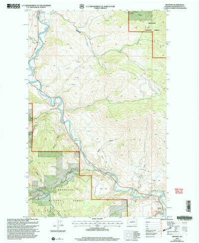 United States Geological Survey Methow, WA (2001, 24000-Scale) digital map