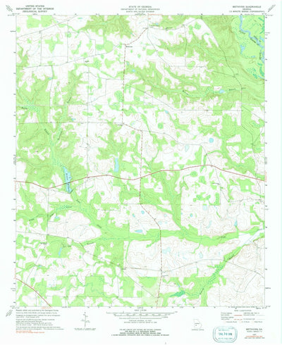 United States Geological Survey Methvins, GA (1972, 24000-Scale) digital map