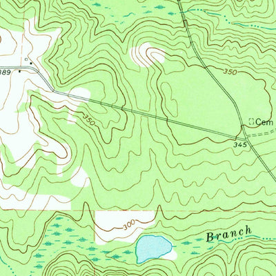 United States Geological Survey Methvins, GA (1972, 24000-Scale) digital map