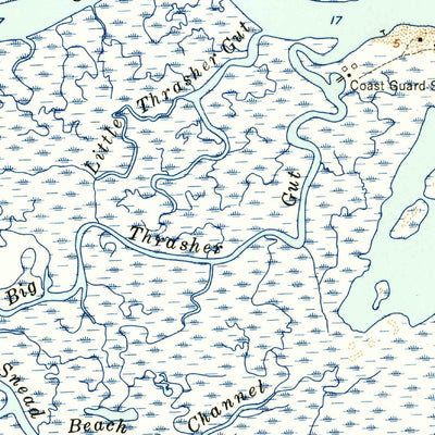 United States Geological Survey Metompkin Inlet, VA (1957, 24000-Scale) digital map