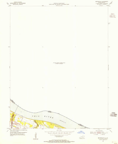 United States Geological Survey Metropolis, IL-KY (1954, 24000-Scale) digital map