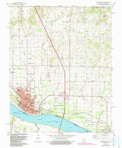 United States Geological Survey Metropolis, IL-KY (1982, 24000-Scale) digital map