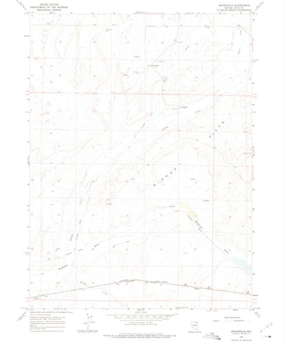 United States Geological Survey Metropolis, NV (1967, 24000-Scale) digital map