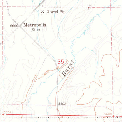 United States Geological Survey Metropolis, NV (1967, 24000-Scale) digital map