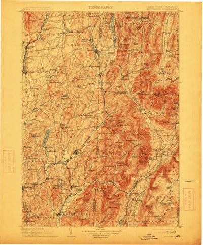 United States Geological Survey Mettawee, VT-NY (1903, 125000-Scale) digital map