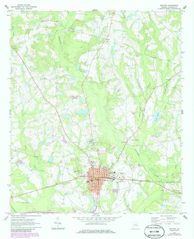 United States Geological Survey Metter, GA (1970, 24000-Scale) digital map