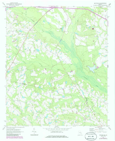 United States Geological Survey Metter SE, GA (1970, 24000-Scale) digital map