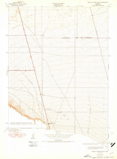 United States Geological Survey Mettler, CA (1934, 24000-Scale) digital map
