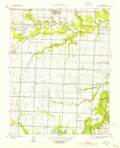 United States Geological Survey Metz, MO (1938, 24000-Scale) digital map