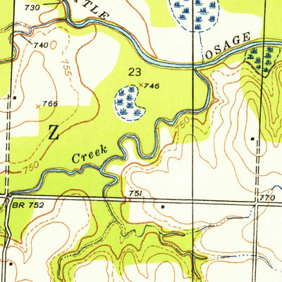 United States Geological Survey Metz, MO (1938, 24000-Scale) digital map