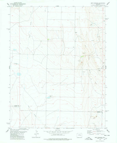 United States Geological Survey Metz Springs, CO (1978, 24000-Scale) digital map