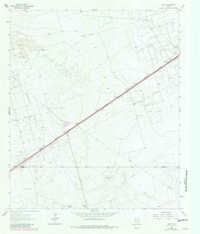 United States Geological Survey Metz, TX (1964, 24000-Scale) digital map