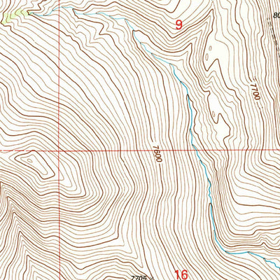 United States Geological Survey Metzel Creek, MT (1997, 24000-Scale) digital map