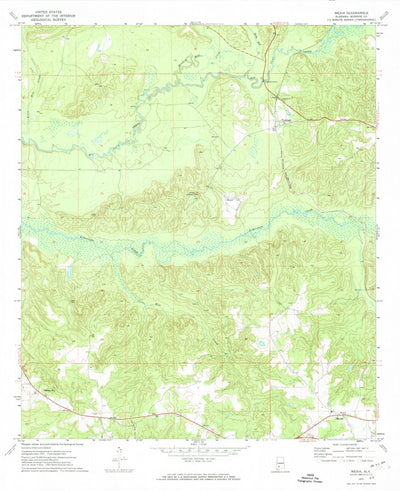 United States Geological Survey Mexia, AL (1972, 24000-Scale) digital map